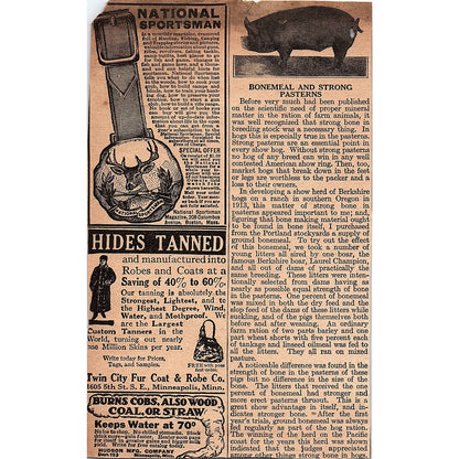 High Rock Fleece Lined Underwear High Rock Knitting Co Philmont NY 1920 Ad AG2-6