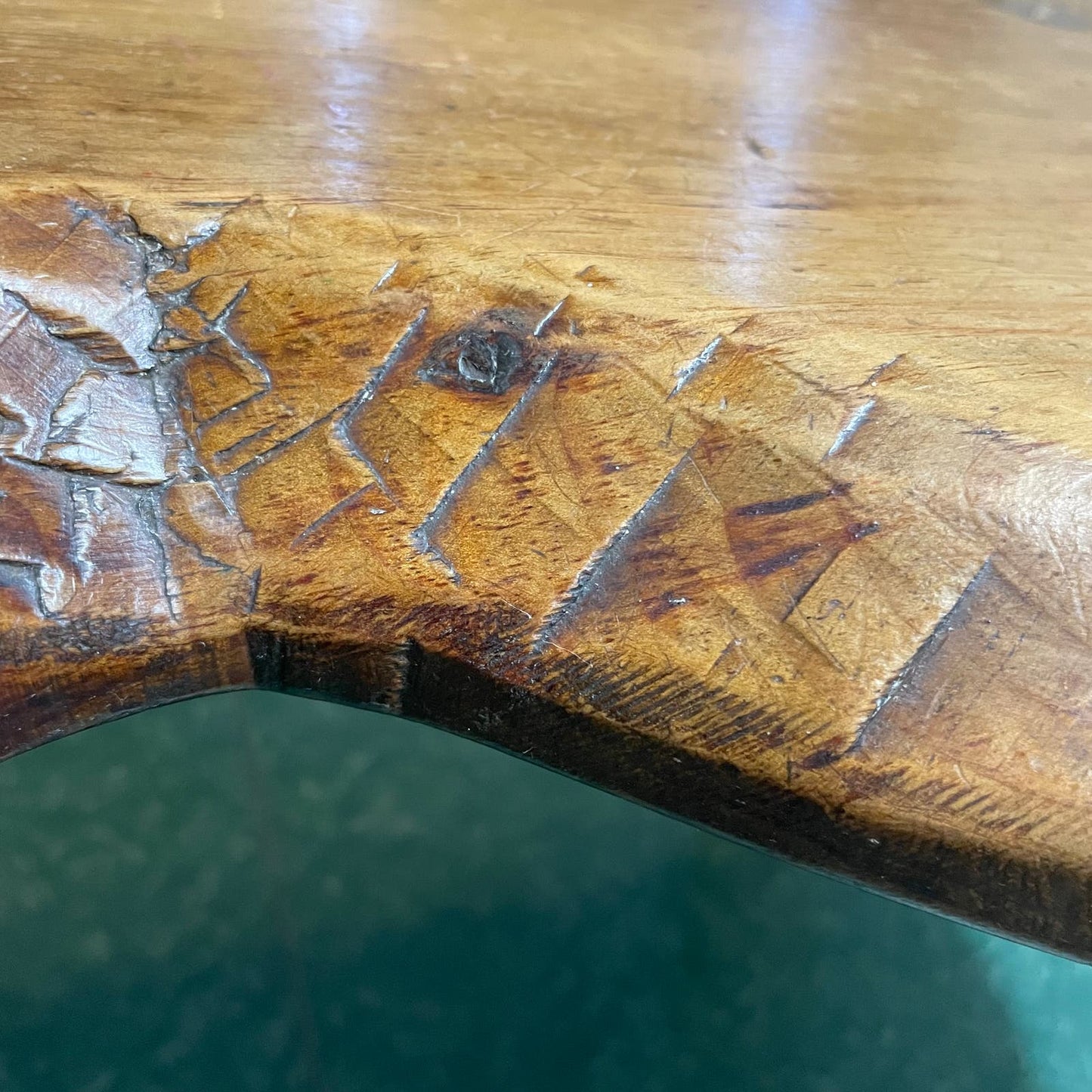 Vintage Handmade Primitive Wooden Solid Wood Cobblers Bench Coffee Table