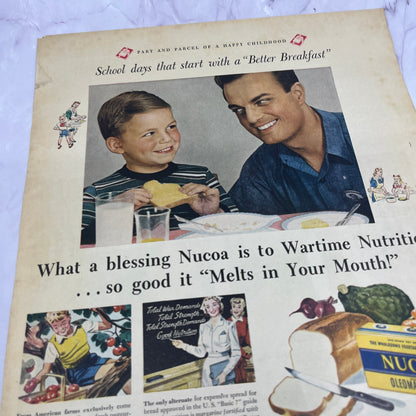 1940s WWII Nucoa Oleomargarine Vintage Ad 10x13 V17