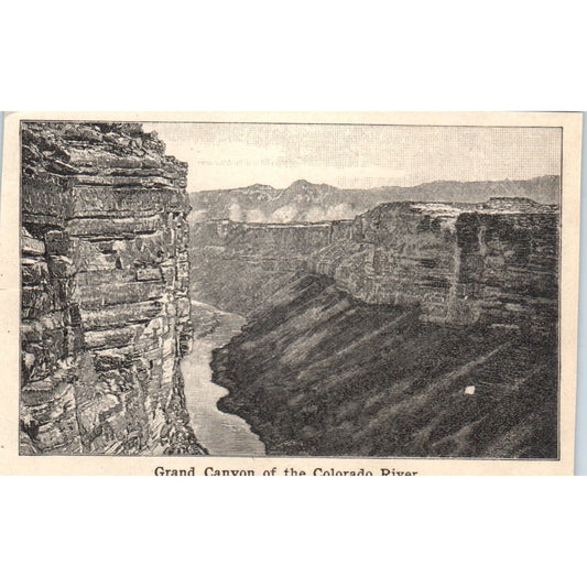 Grand Canyon of the Colorado River 1901 Engraving AF2-P4