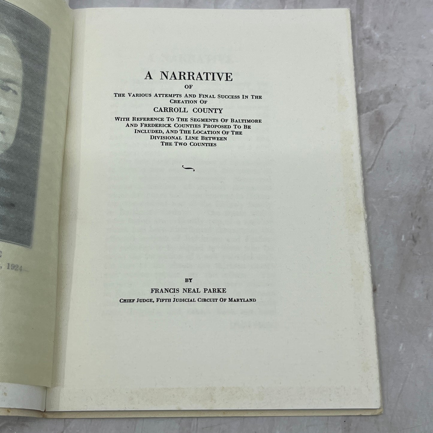 c1924 A Narrative of Success in Carroll County Francis Neal Parke MD TA9