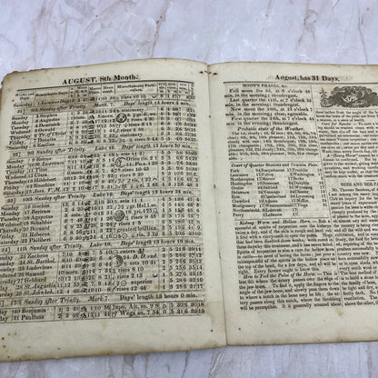 1868 Agricultural Almanac Lancaster PA John Baer’s Sons TF5