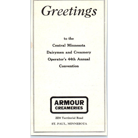 Armour Creameries St. Paul MN, Rapid-Flo Filter Disks 1953 Ad AE9-DC1