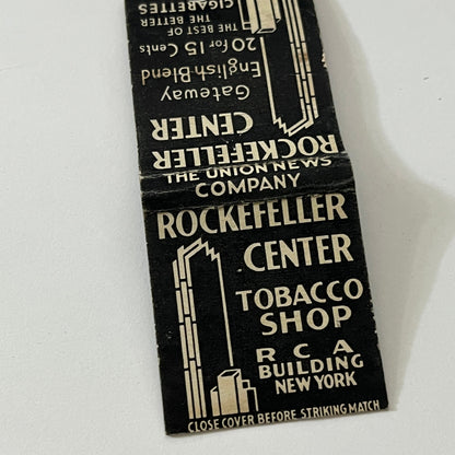 Rockefeller Center Tobacco Shop RCA Building Vintage Matchbook Cover TB6-MB1-12