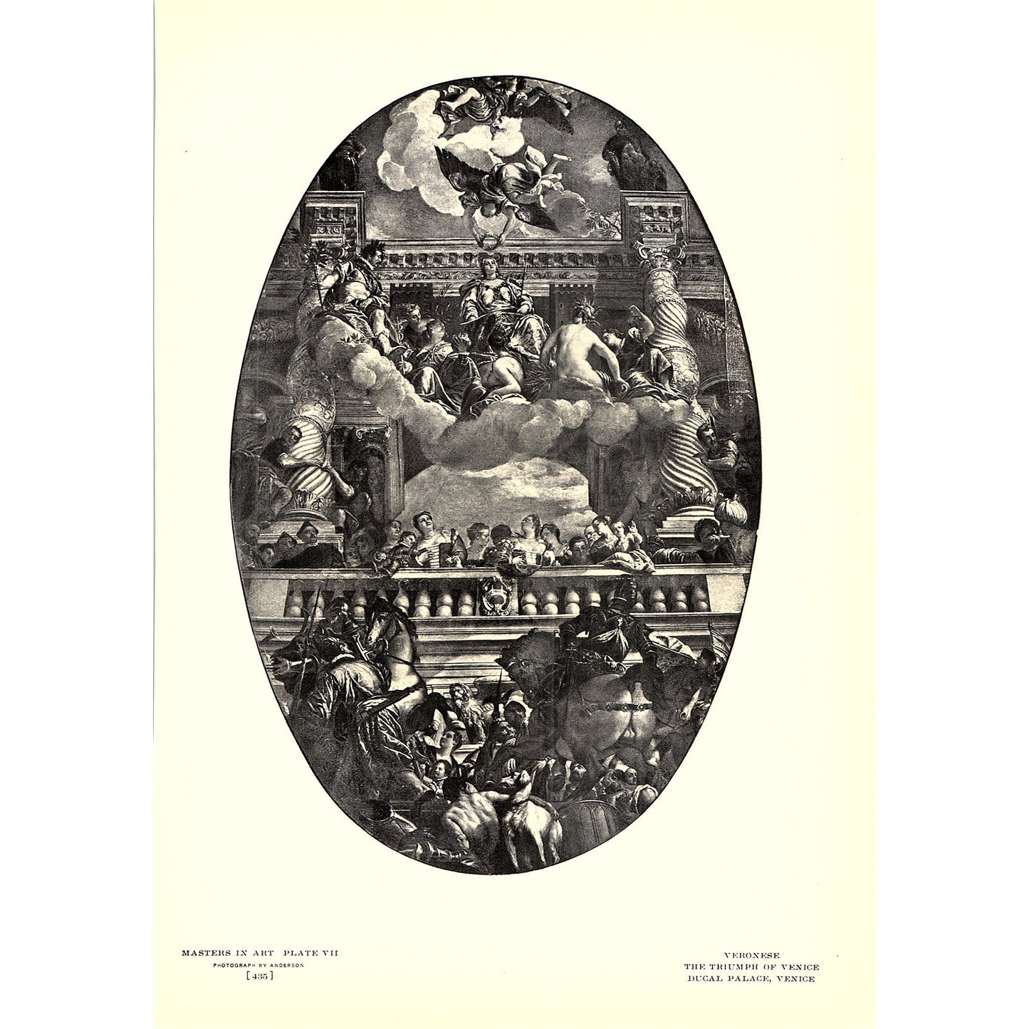 The Triumph of Venice - Veronese - 1904 Litho Art Print AF4-7