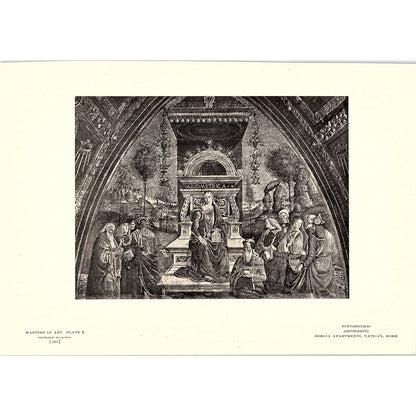 Arithmetic - Pinturicchio - 1904 Litho Art Print AF5-1