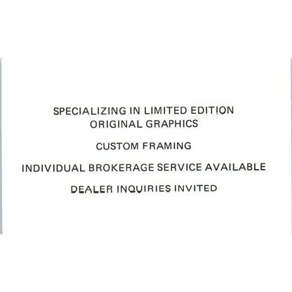 Lorenzo Galleries Margarita Bergen Wayne Abbey New Orleans Business Card SE3-B6