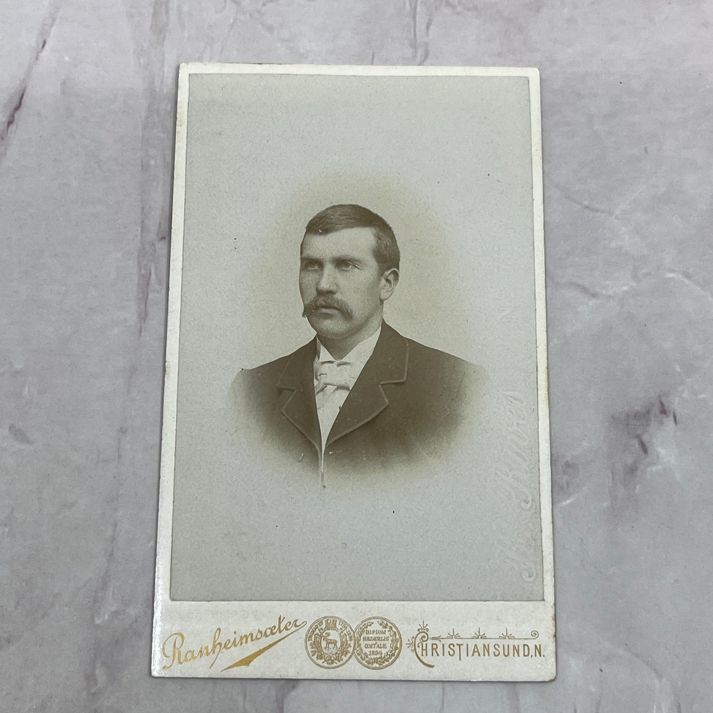 O. Ranheimsceter Christiansund N. Danish Portrait Antique CDV Card TC5-CDV1