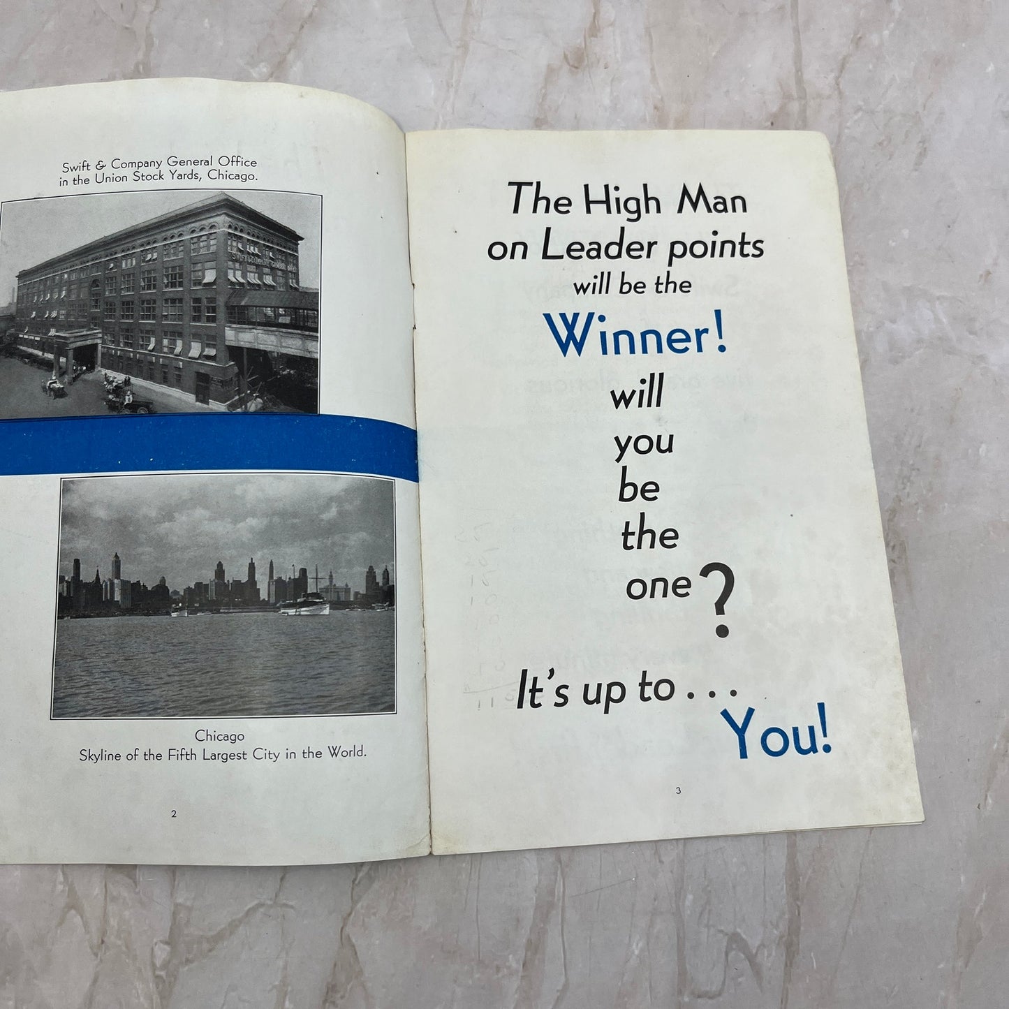 1933 Chicago World's Fair Win a Free Trip Booklet Swift & Company H4-6