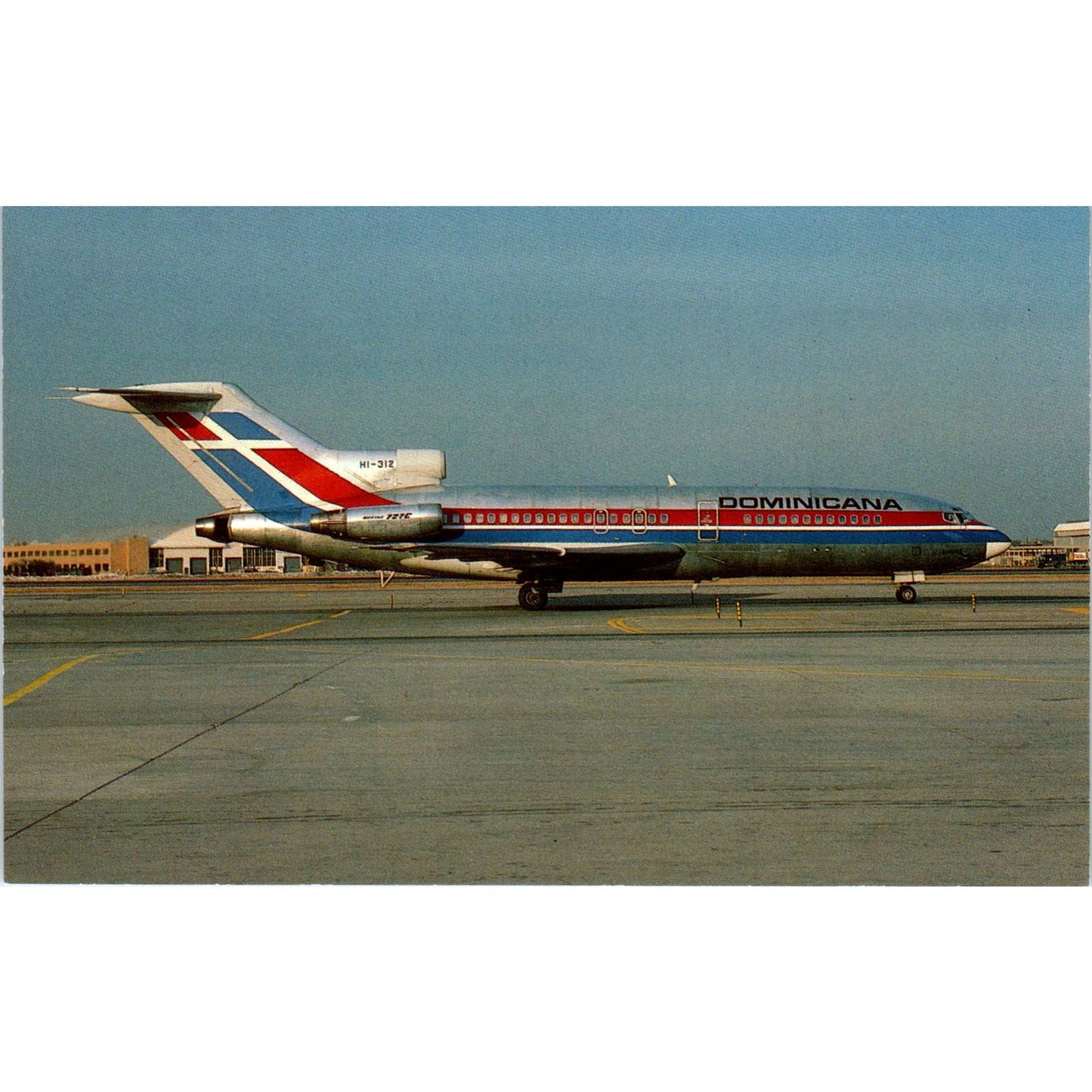 Dominicana Compania Dominicana de Aviacion CA 727-173C Vintage Postcard PC2