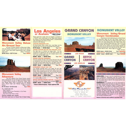 Grand Canyon Monument Valley Air Nevada Vintage Fold Out Travel Brochure TH2-TB1