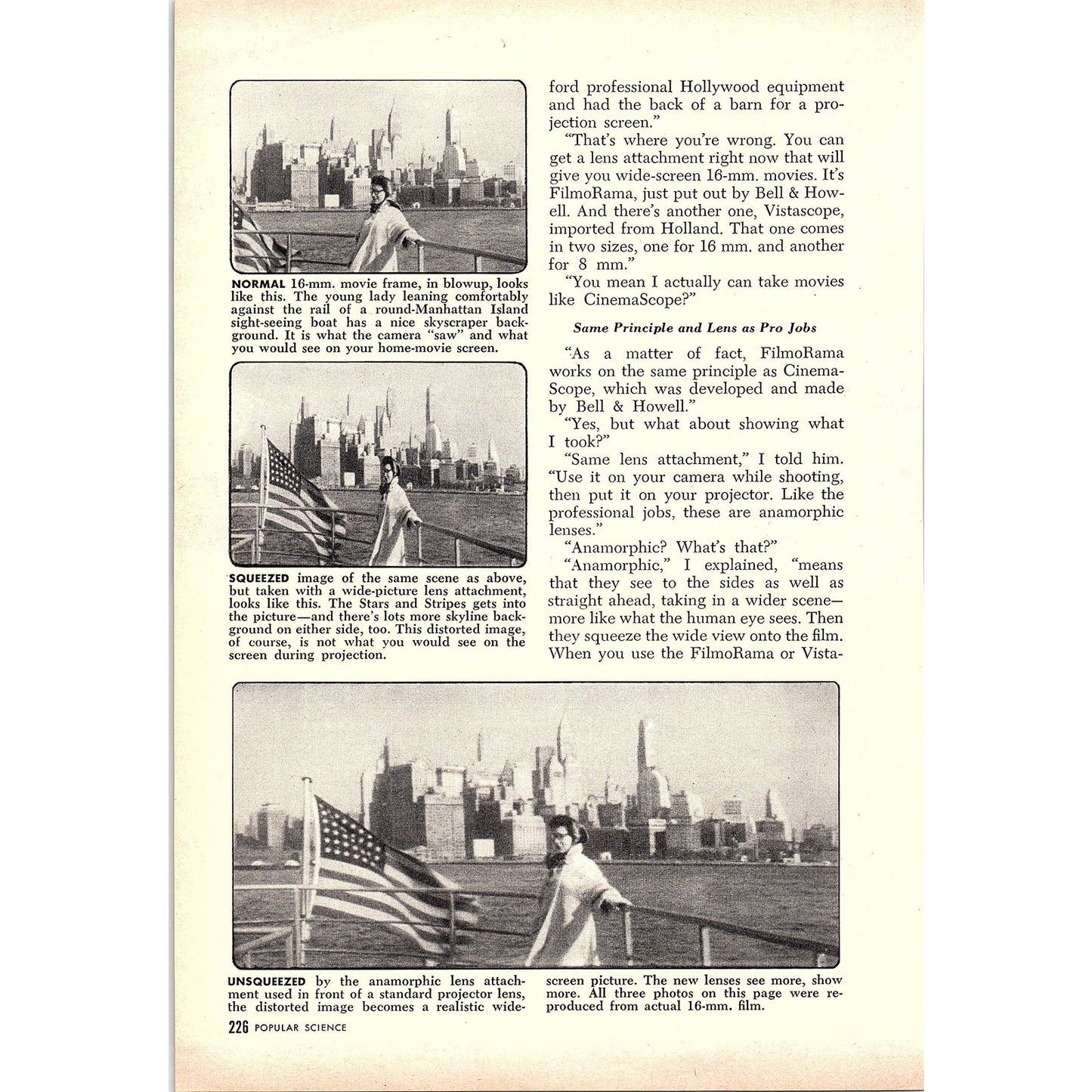 Wide-Screen Movies Come To The Home Herbert O Johansen 2-Page 1955 Article AG1-4