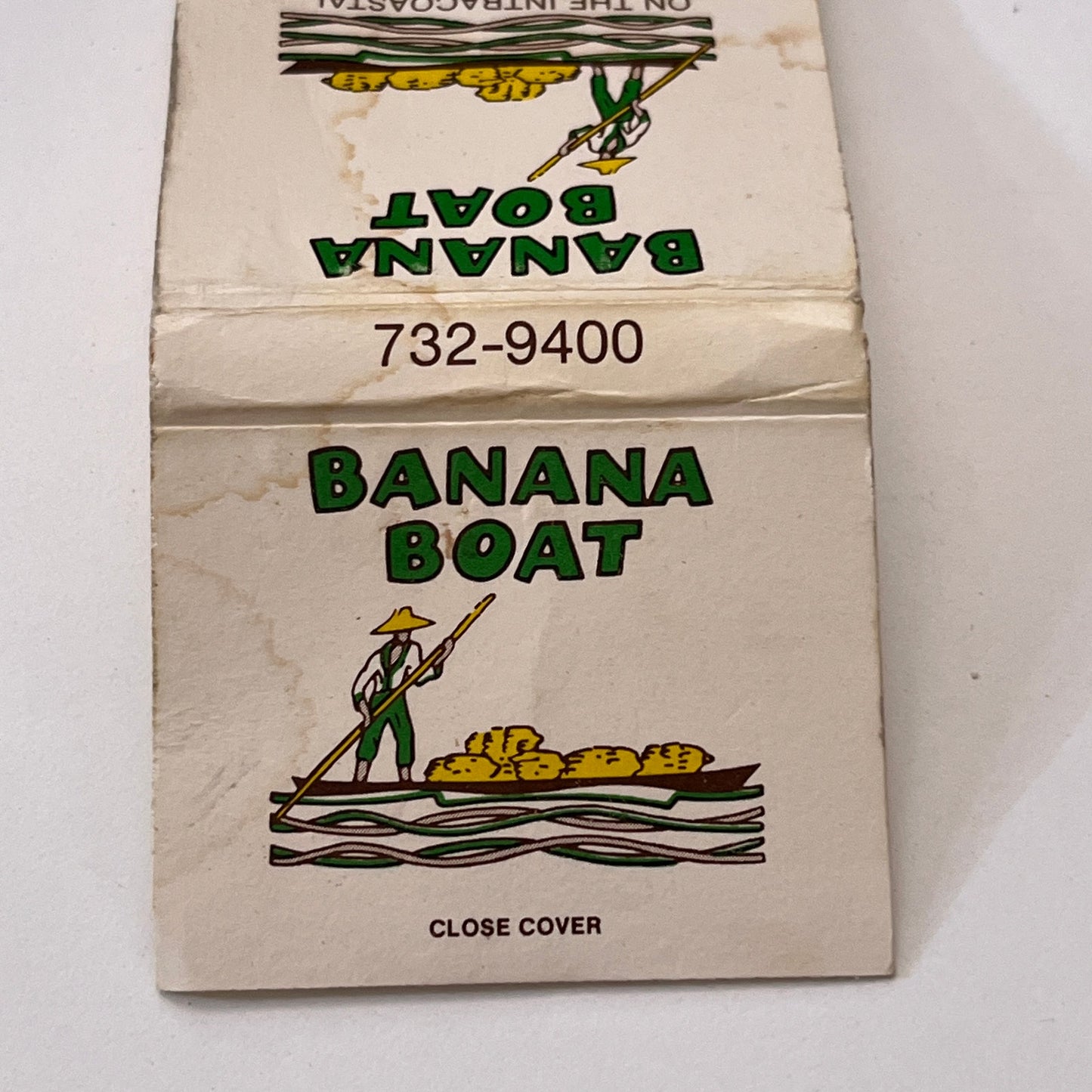 Banana Boat on the Intracoastal Boynton Beach Vintage Matchbook Cover TB6-MB1-9