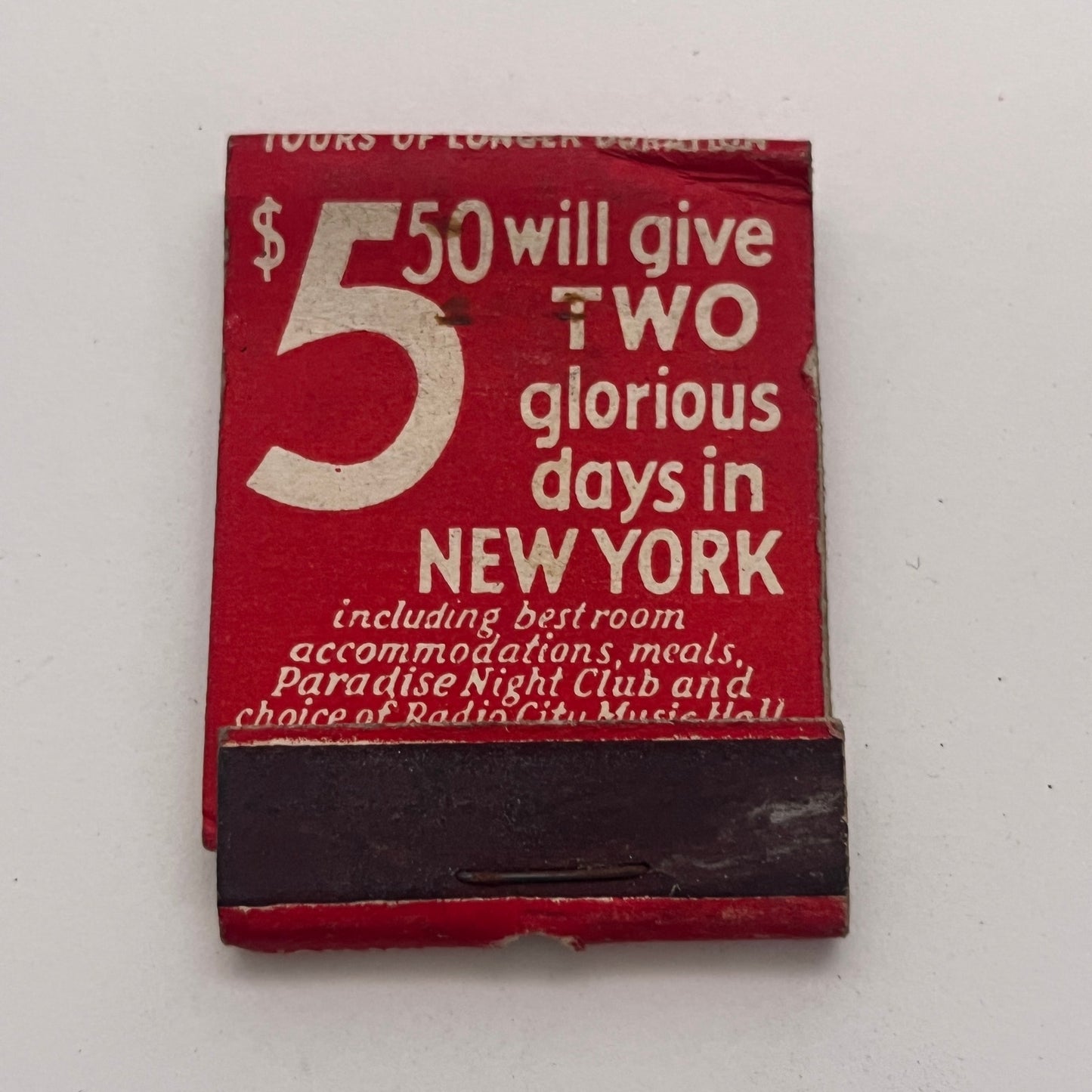 Hotel President 48th St New York City Vintage Matchbook Cover TB8-MB-1