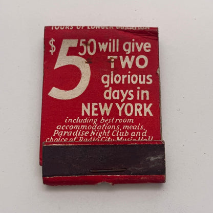 Hotel President 48th St New York City Vintage Matchbook Cover TB8-MB-1