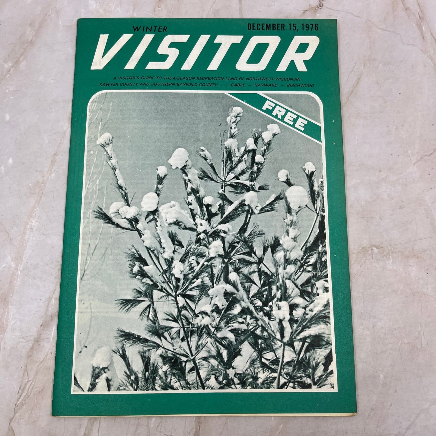 1976 Dec 15 - NW Wisconsin Visitor Guide Bayfield County Cable Hayward M11