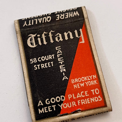 Assembly & Tiffany Cafeterias New York City Vintage Matchbook Cover TB8-MB3-9