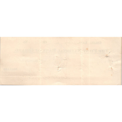 1909 First National Bank of Girard Kansas Bank Check AD8-R3