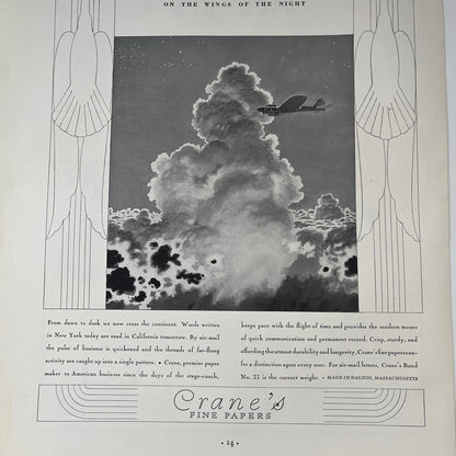 Crane's Fine Papers - Dalton Massachusetts 1935 Ad V1-5