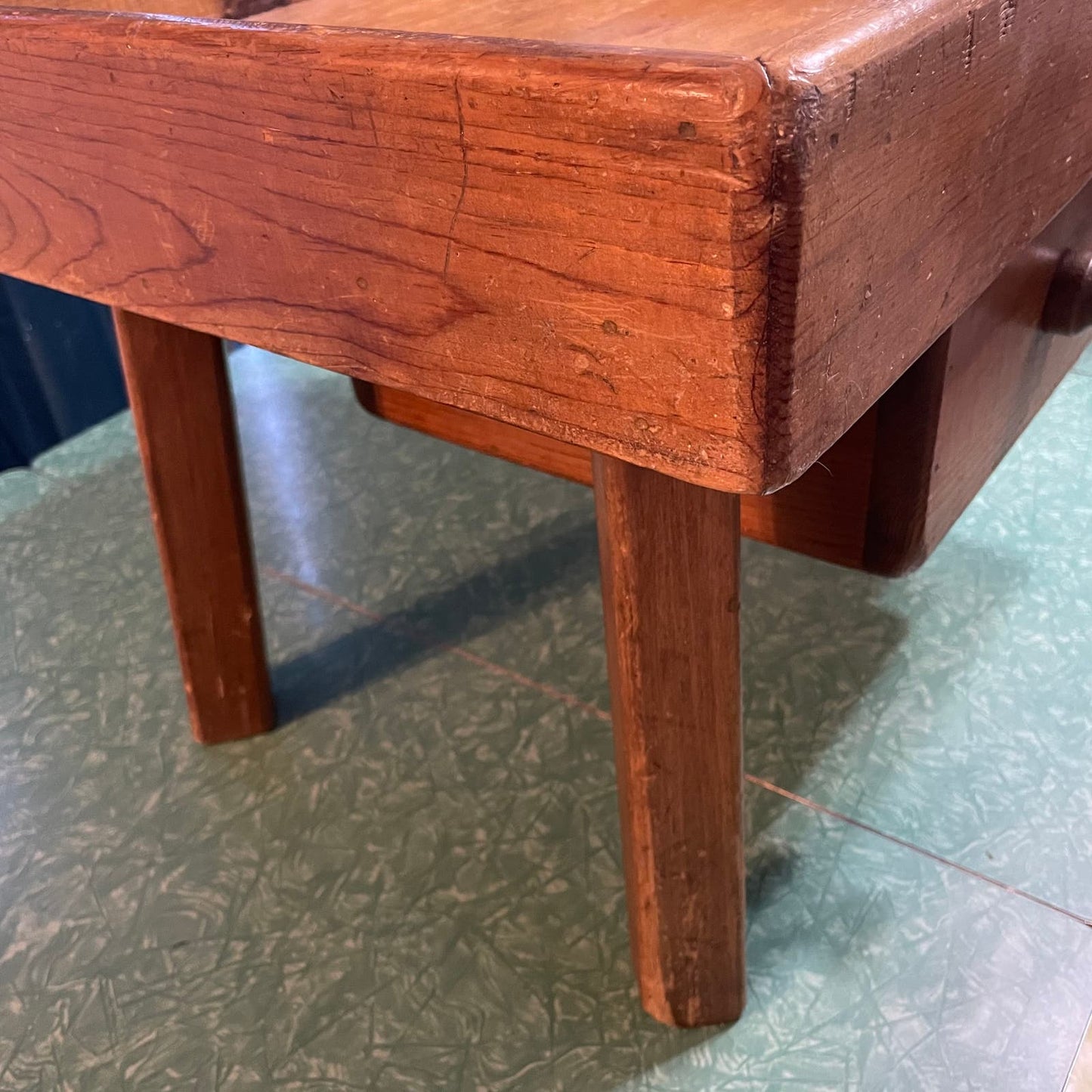 Vintage Handmade Primitive Wooden Solid Wood Cobblers Bench Coffee Table
