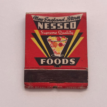 Nessco Foods New England Stores Supreme Quality Vtg Matchbook Cover TB8-MB2-8