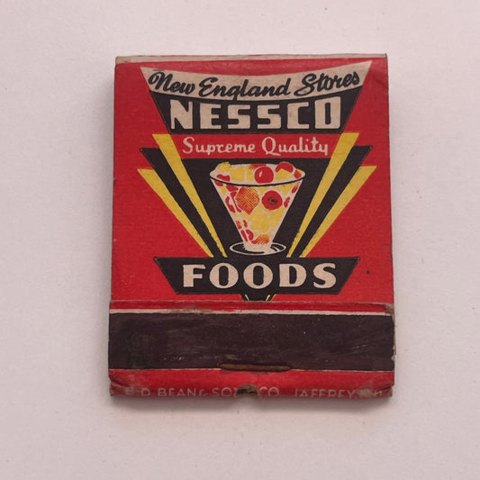 Nessco Foods New England Stores Supreme Quality Vtg Matchbook Cover TB8-MB2-8