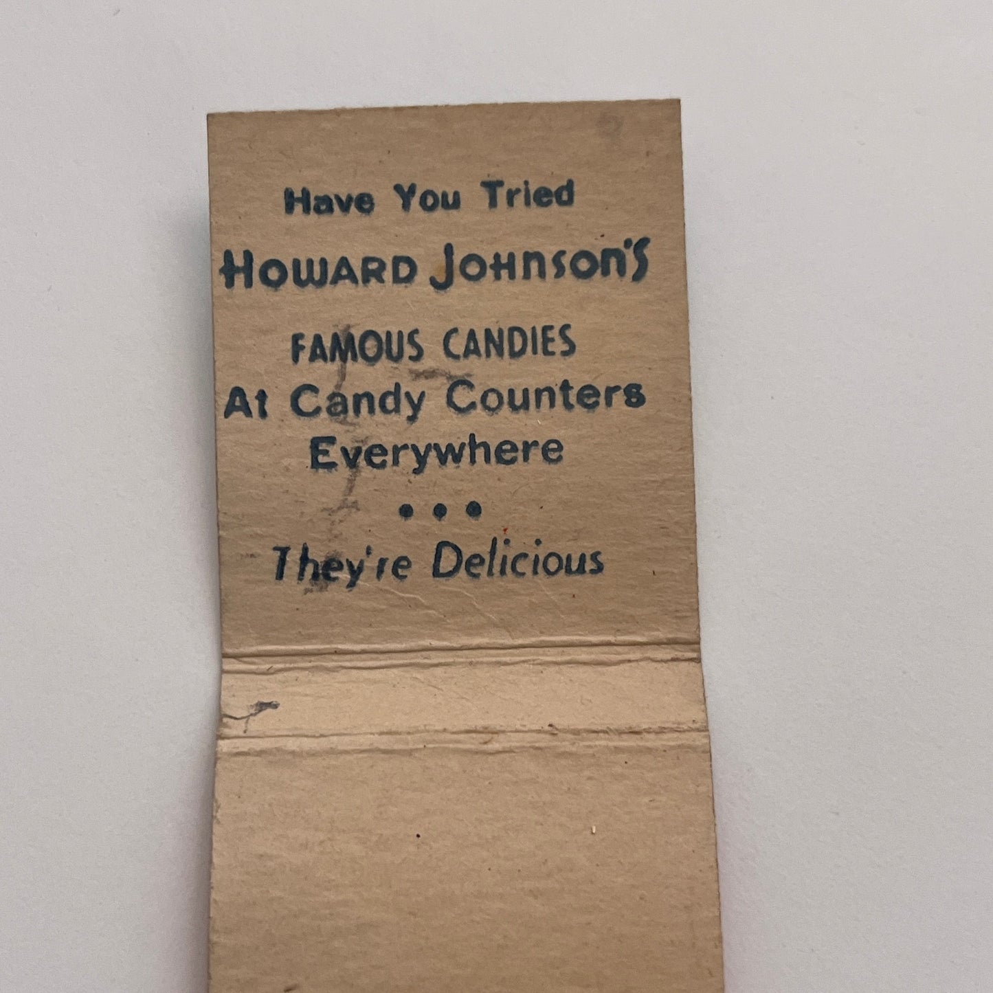 Howard Johnson's Restaurants & Ice Cream Shops Vintage Matchbook Cover TB8-MB-4