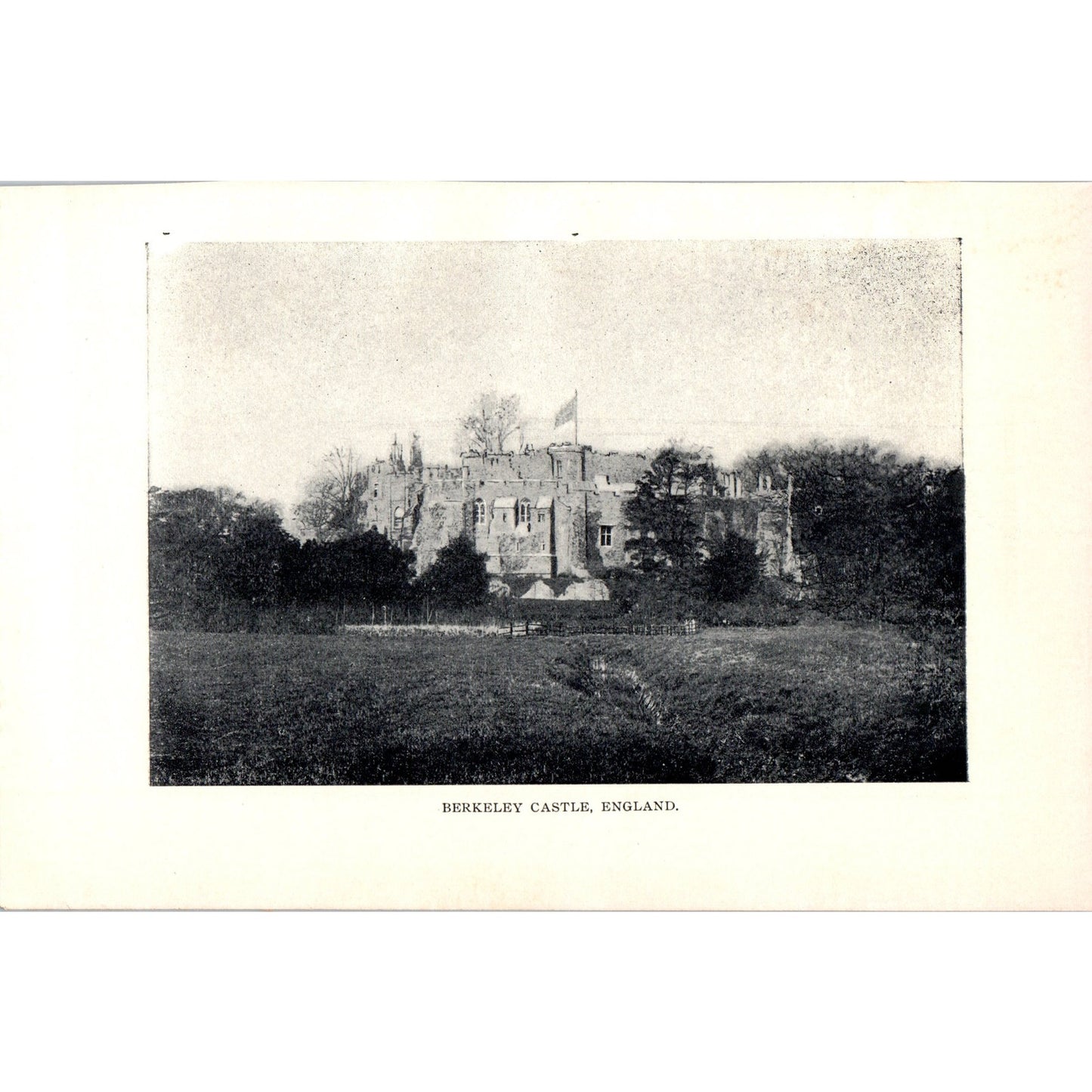 Berkeley Castle England 1901 Original Print AD8-H9