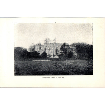 Berkeley Castle England 1901 Original Print AD8-H9