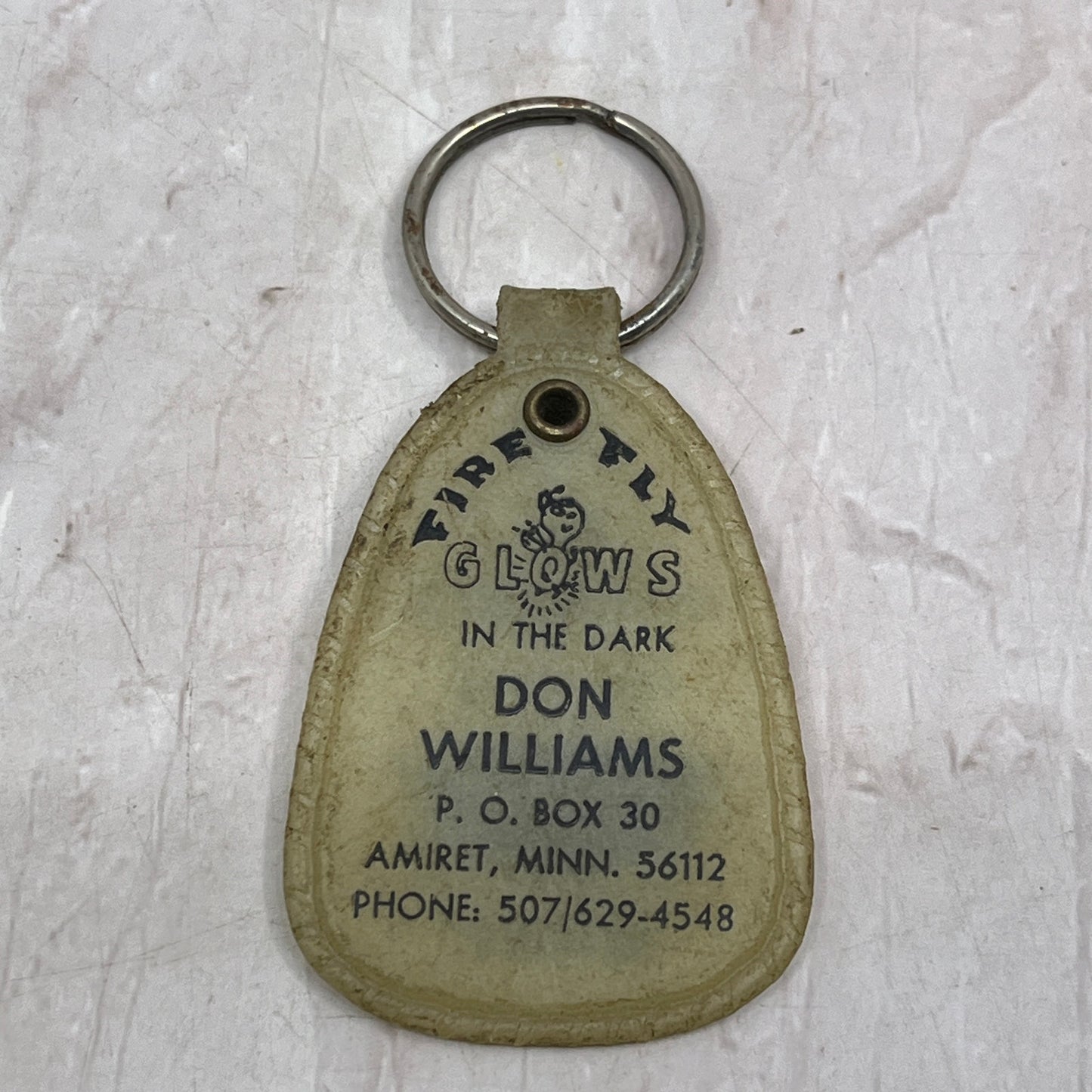 Vintage Femic Ins Don Williams Amiret MN FireFly Glow Keychain SF4