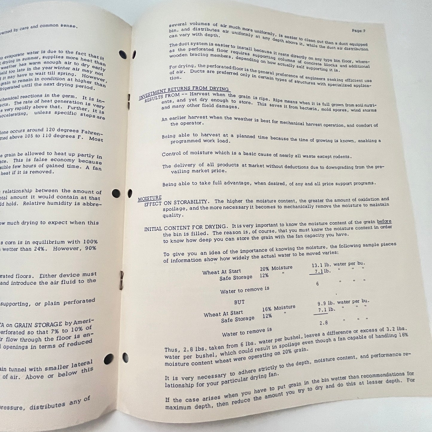 1957 Columbian Steel Tank Drying Grain With Natural Unheated Air Booklet V39-1