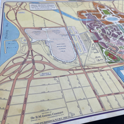 1939 Shell Oil Fold Out Map of the New York World's Fair AE7