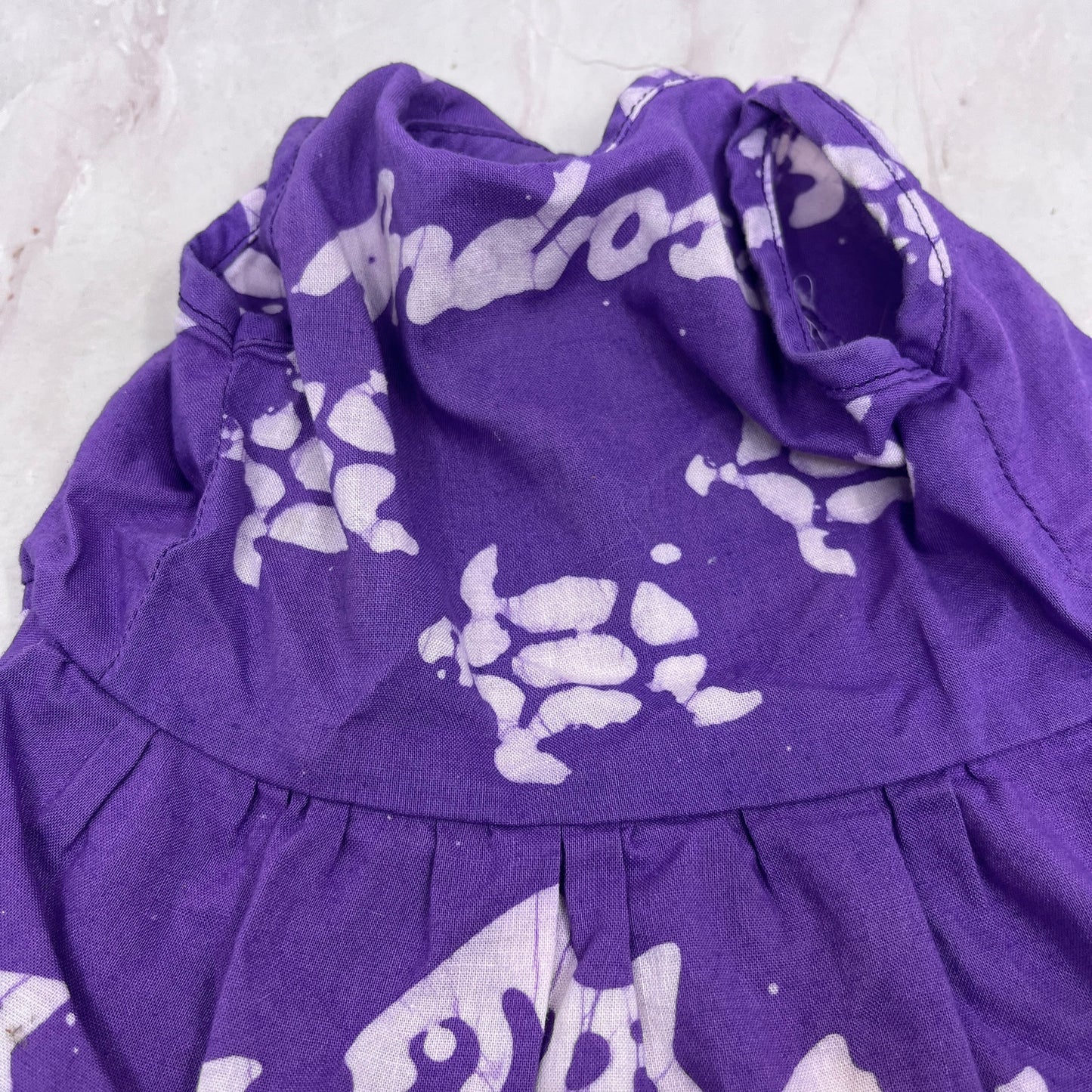 Vintage American Girl Doll 1990s Androsia Batik Purple Bahamas Dress