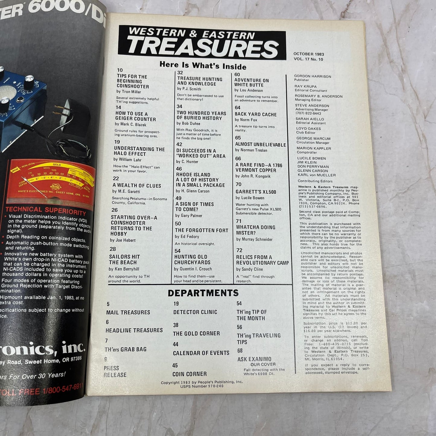 1983 Oct - Western & Eastern Treasures Magazine - Treasure Hunting Gold M13