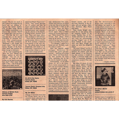 Buzzy Linhart Pussycats Can Go Far Album Atco Records 6.5x9.5 1974 Ad AF6-18