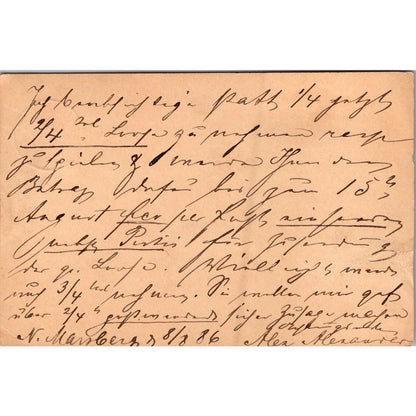 Bachum Albert Lauffs Marsburg 1885 German Reich Postcard P5-12