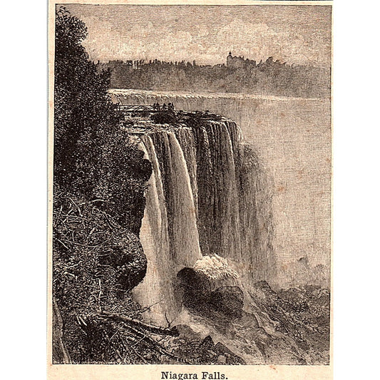 Niagara Falls 3x4" 1901 Engraving AF6-M12