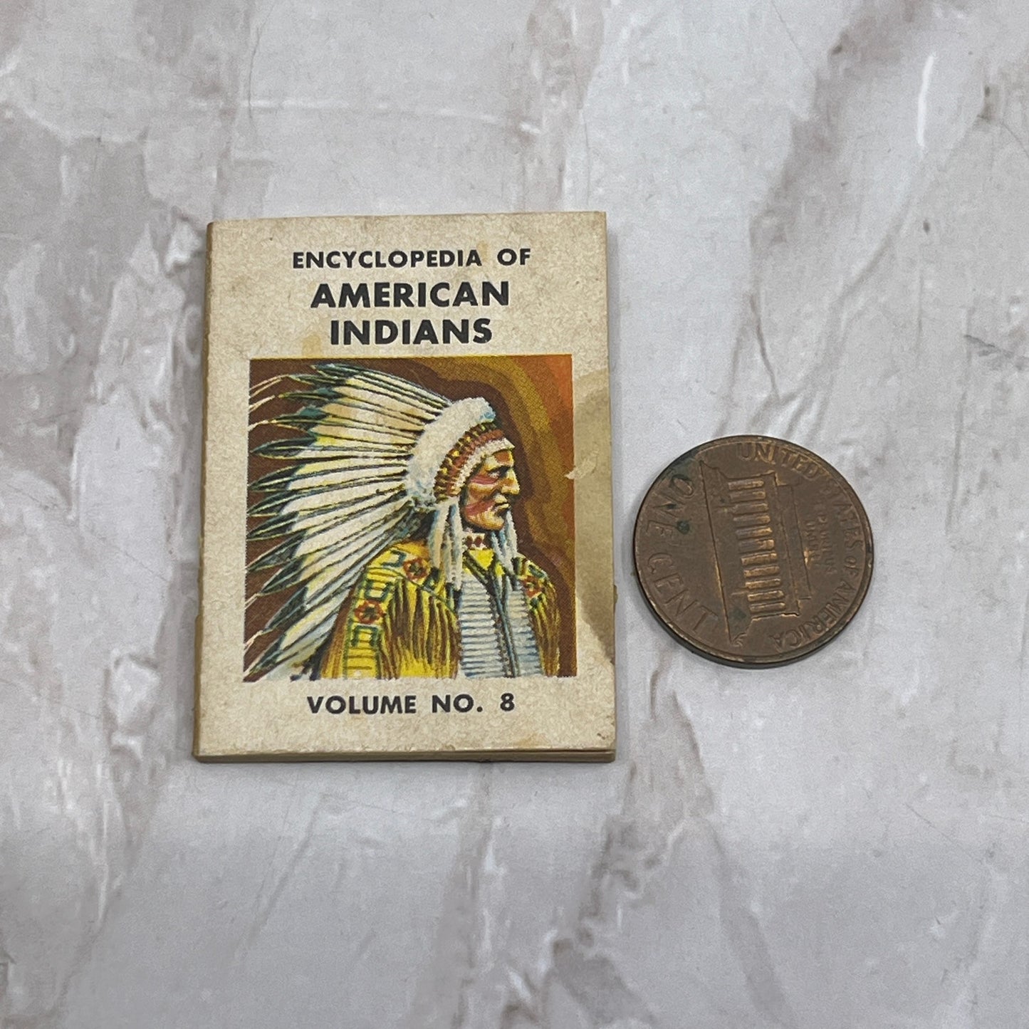 Encyclopedia Of American Indians United Volume No. 8 Cracker Jack Mini Book SB3