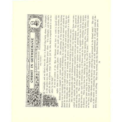 Christ And His Mother - Bernard Plockhorst - 1898 Litho Art Print D19