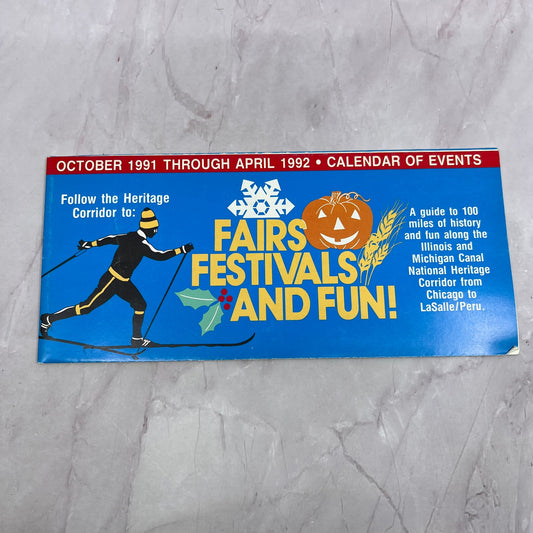 1991-92 Heritage Corridor Joliet Fairs Festival & Fun Calendar of Events TH2-MP1