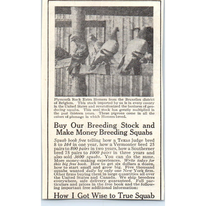 Monolithic Silo & Construction Co Chicago 1913 Magazine Advertisement AE7-N7