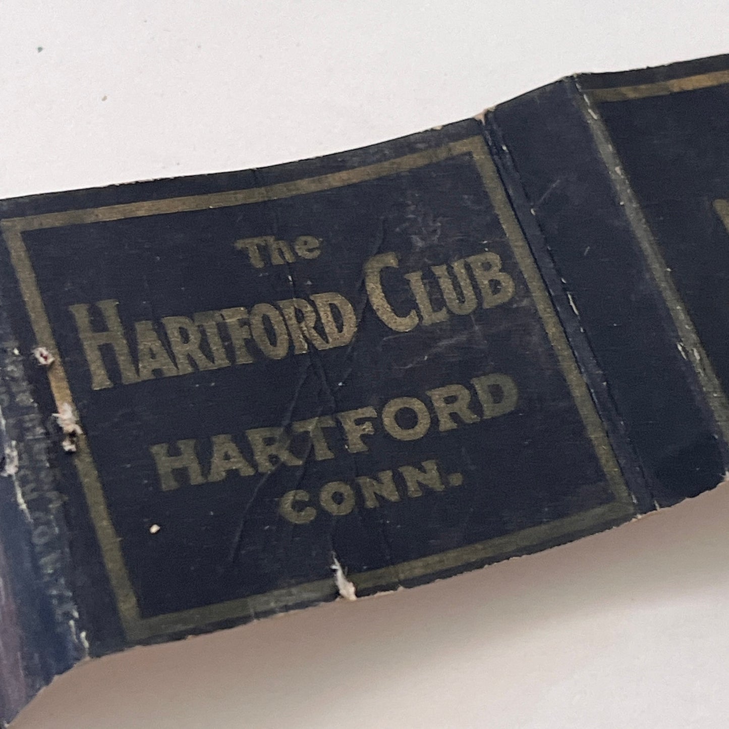 The Hartford Club Hartford CT Vintage Matchbook Cover TB8-MB-14