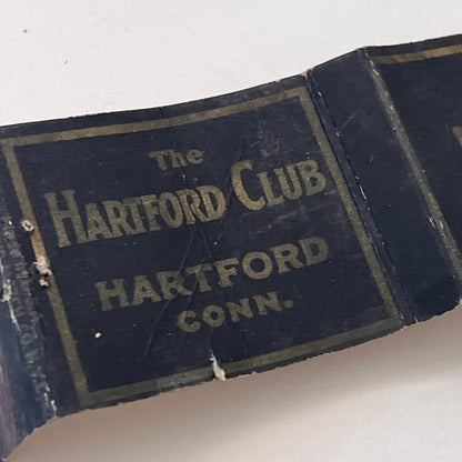 The Hartford Club Hartford CT Vintage Matchbook Cover TB8-MB-14