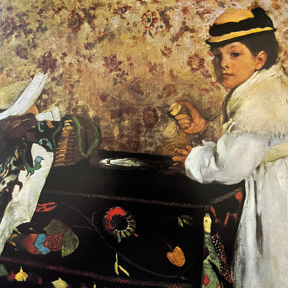 Portrait of  Hortense Valpinçon - Edgar Degas Vintage Art Print 9x12 V5