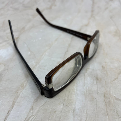 Vintage Prada Brown Silver Trim Sunglasses Eyeglasses Frames TD5G4-9