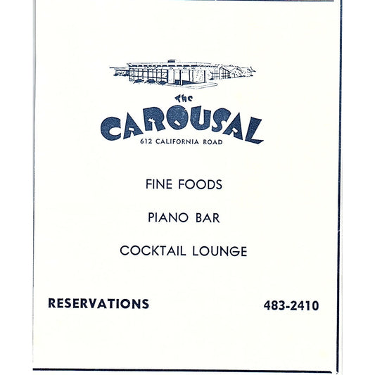 The Carousal Restaurant California Rd Fort Wayne Indiana 1964 Ad AG1-9