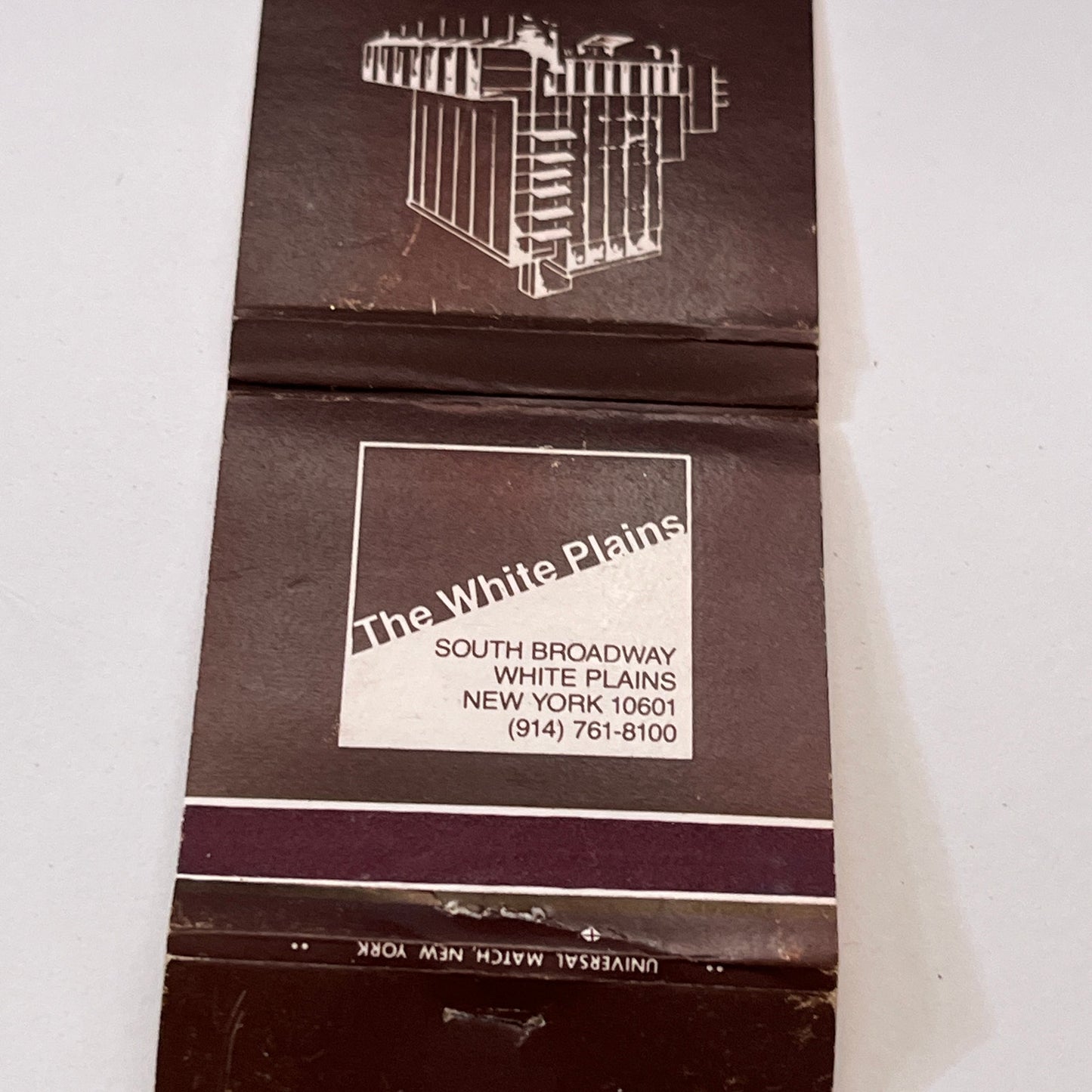 The White Plains South Broadway NY Tuttles Vintage Matchbook Cover TB6-MB1-11