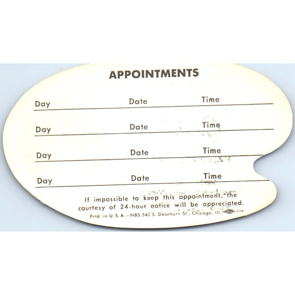 Gayle's Hair Fashions Long Beach CA Vintage Business Card SD8-B12