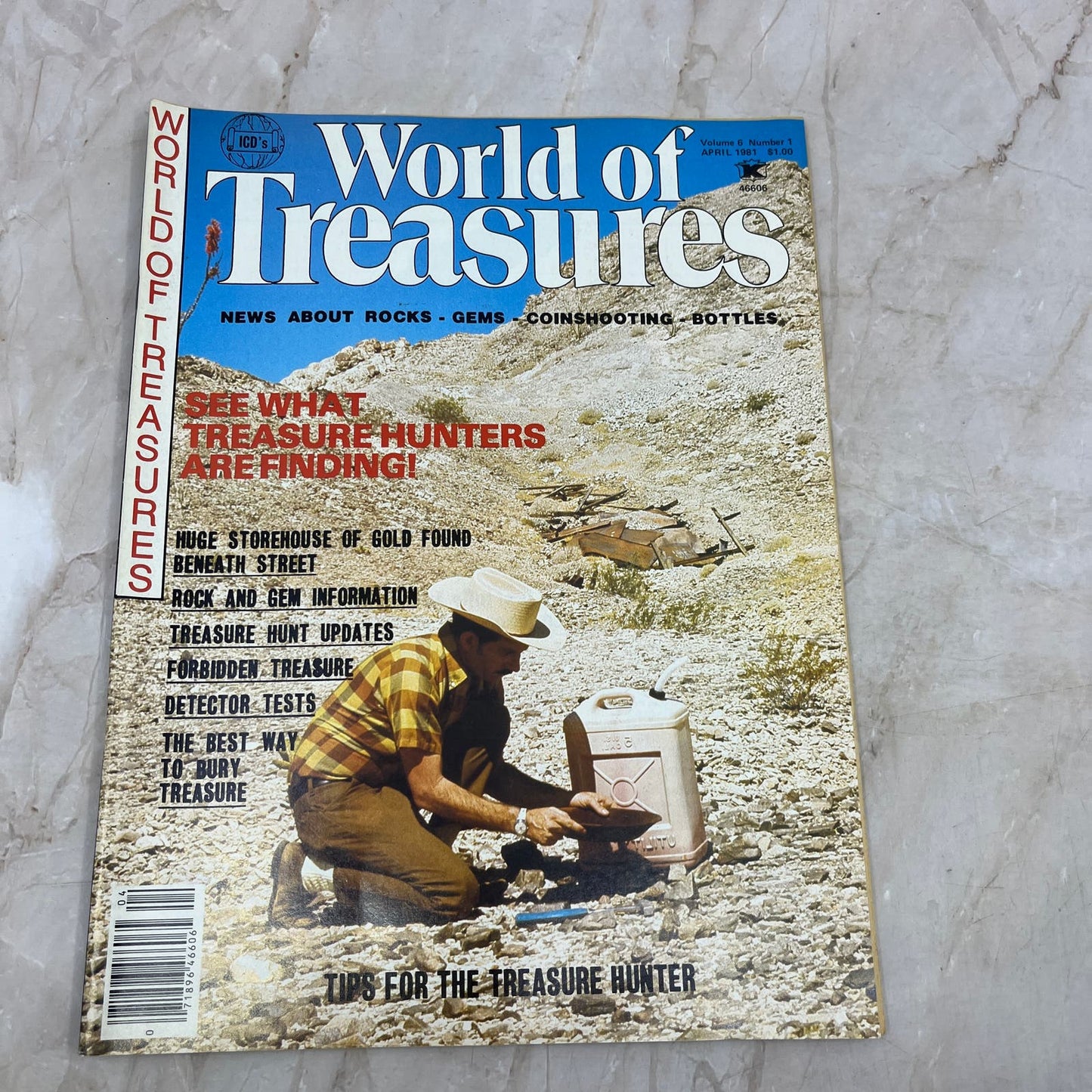 1981 April - ICD World of Treasures Magazine - Treasure Hunting Gold Rocks M16