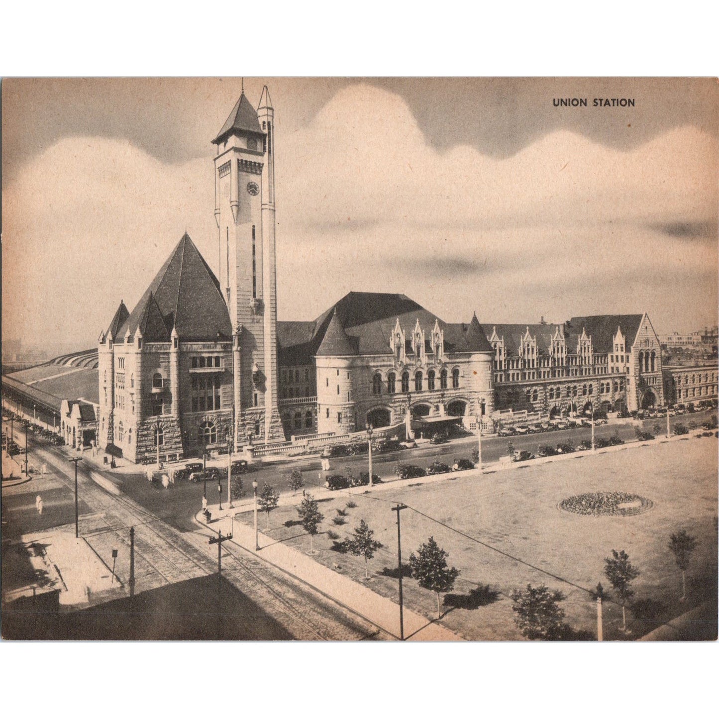 Union Station - St. Louis MO - Vintage Super Giant Postcard AD7